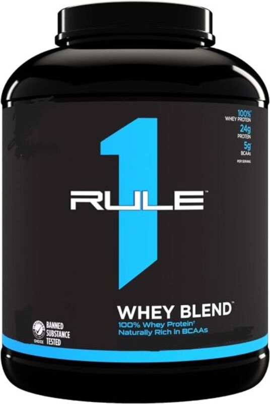 Rule1 Whey Blend 100% Whey Protein 4.95lbs (2.24kg) Cookies & Cream